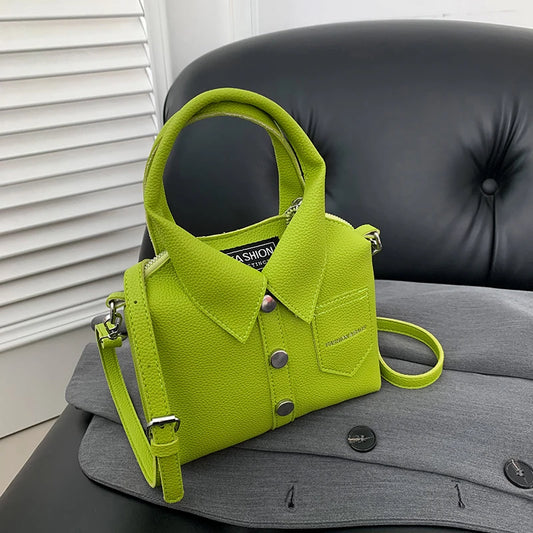 PU Square Compact Shoulder and Crossbody Bags Zipper Unique Design High Quality Hand Bags for Women 2024 Designer Style Bolso