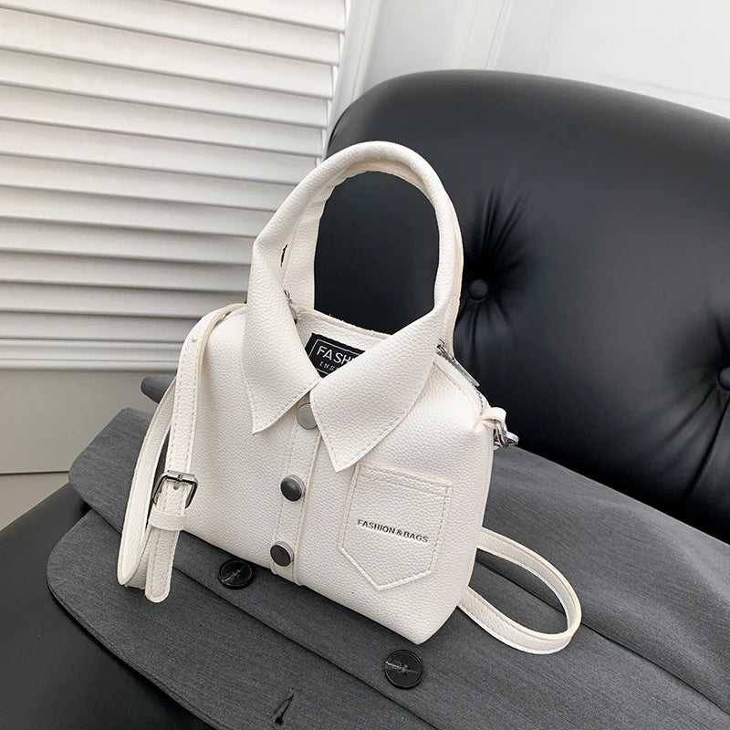 PU Square Compact Shoulder and Crossbody Bags Zipper Unique Design High Quality Hand Bags for Women 2024 Designer Style Bolso