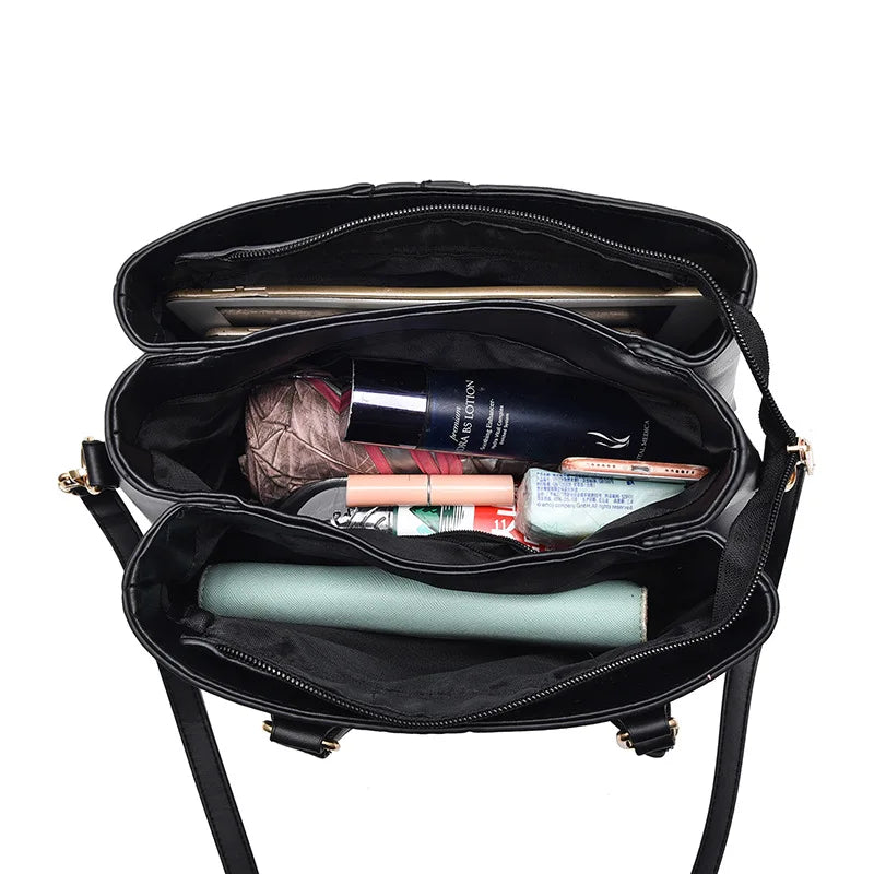 Personalized Embroidered Middle-aged Mother Bag Large Capacity Handbag  New Fashion Shoulder Bag