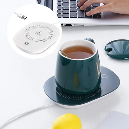 Electric Heated Coffee Mug Coaster: Smart Thermostatic Warmer