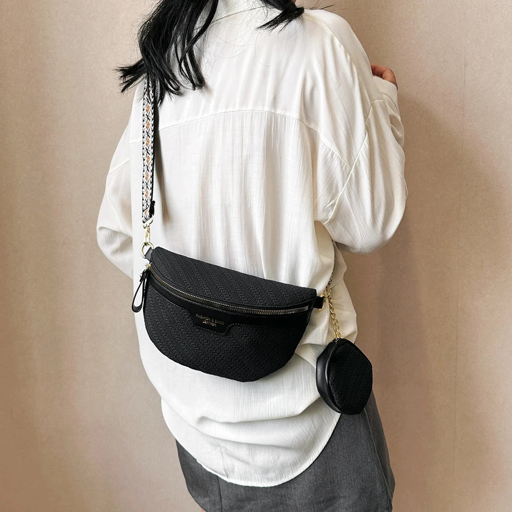 Brand Female Belt Bag Fashion Leather Fanny pack Coin Purse High quality Ladies Waist Bags Designer Shoulder Crossbody Chest Bag