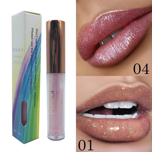 DNM Laser Color Lip Gloss Pearlescent Glitter Moisturizing Waterproof Lipstick Sexy Lips Plumper Блиск Для Губ Gloss Para Labios
